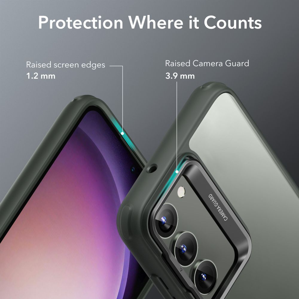 COUVERTURE ESR CLASSIC KICKSTAND GALAXY S23+ PLUS TRANSPARENT/VERT