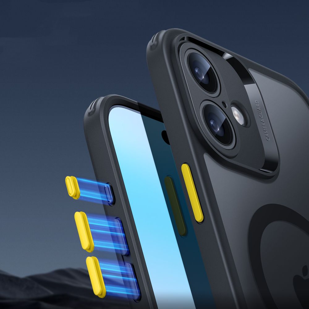 COUVERCLE ESR CLASSIC PRO SET HALOLOCK MAGSAFE IPHONE 16 NOIR FROSTÉ