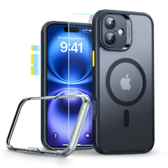 COUVERCLE ESR CLASSIC PRO SET HALOLOCK MAGSAFE IPHONE 16 NOIR FROSTÉ