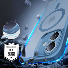 COUVERCLE ESR CLASSIC PRO SET HALOLOCK MAGSAFE IPHONE 16 BLEU FROSTED