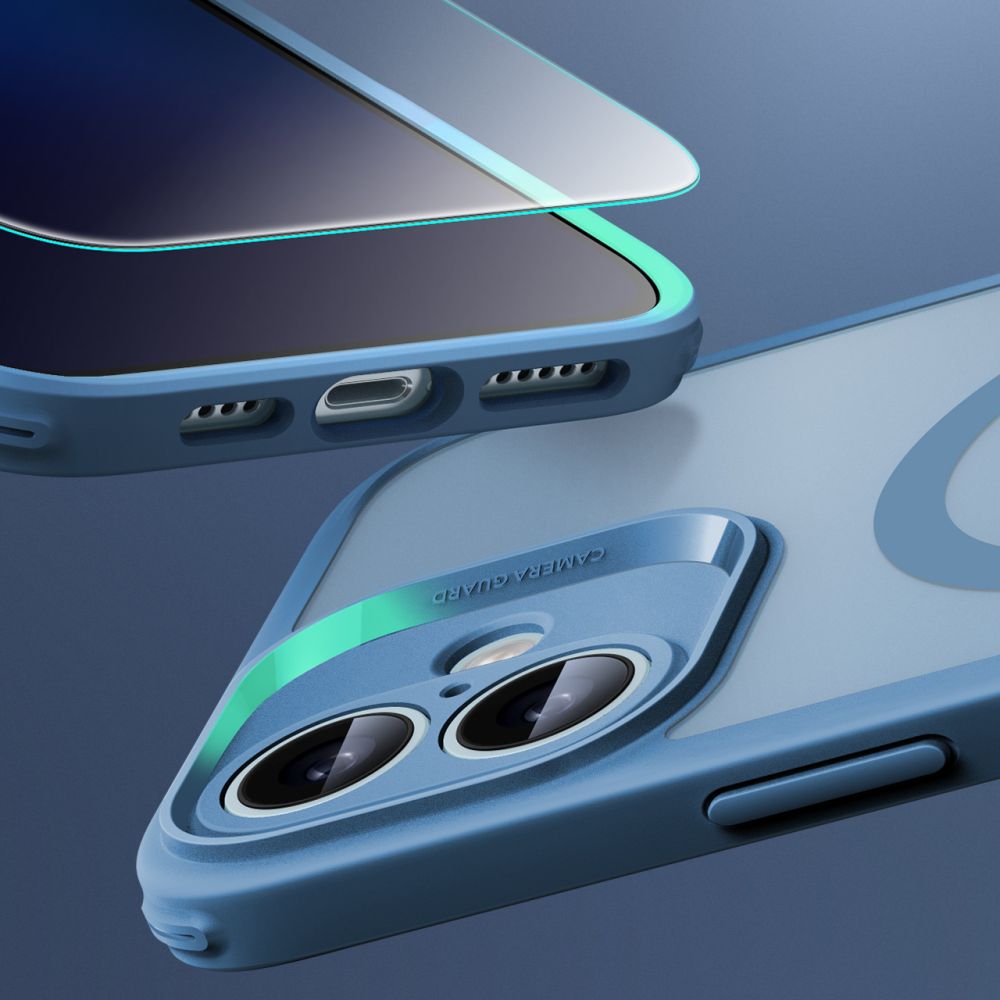 COUVERCLE ESR CLASSIC PRO SET HALOLOCK MAGSAFE IPHONE 16 BLEU FROSTED
