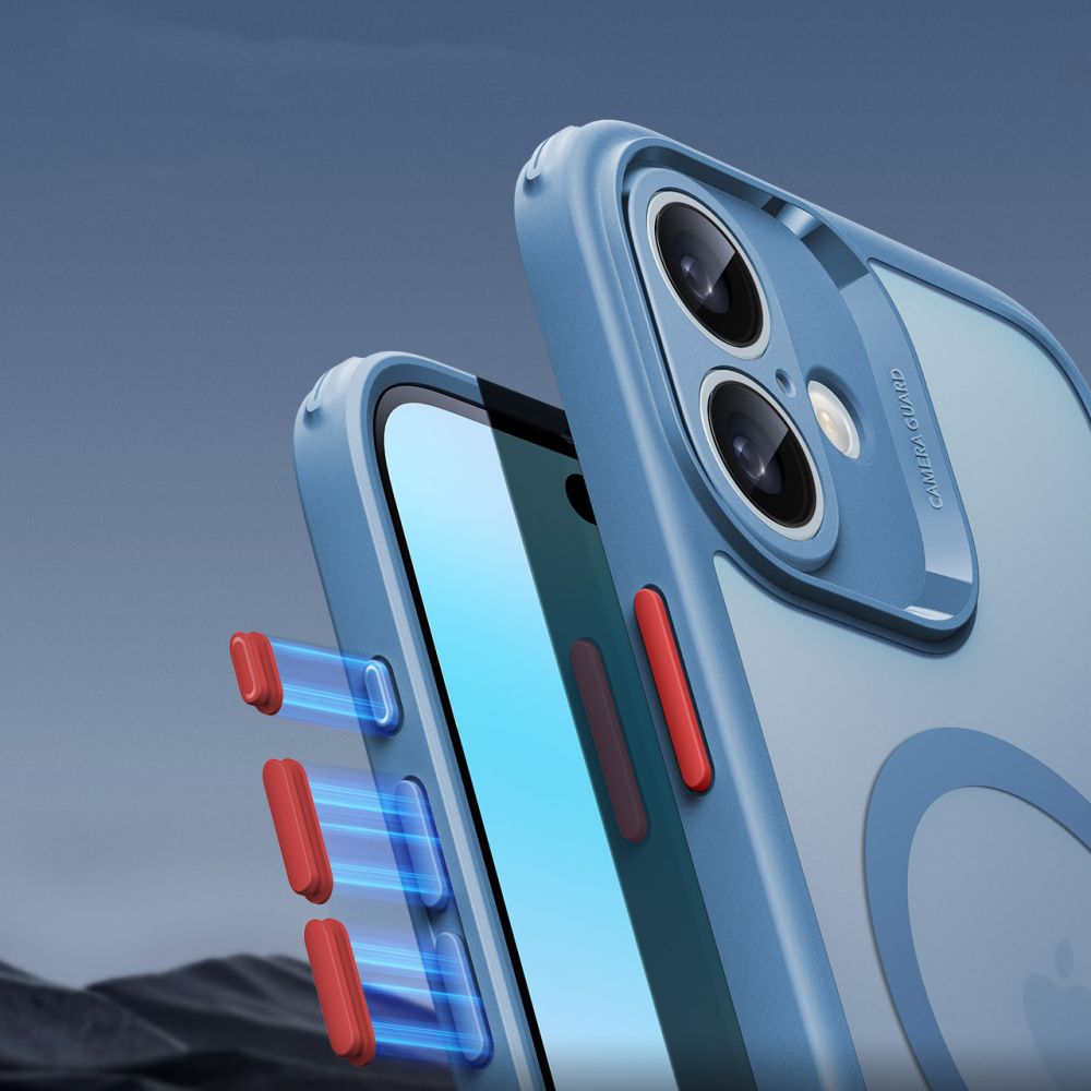 COUVERCLE ESR CLASSIC PRO SET HALOLOCK MAGSAFE IPHONE 16 BLEU FROSTED