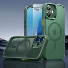 COQUE ESR CLASSIC PRO SET HALOLOCK MAGSAFE IPHONE 16 VERT FROSTED