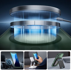 COQUE ESR CLASSIC PRO SET HALOLOCK MAGSAFE IPHONE 16 VERT FROSTED