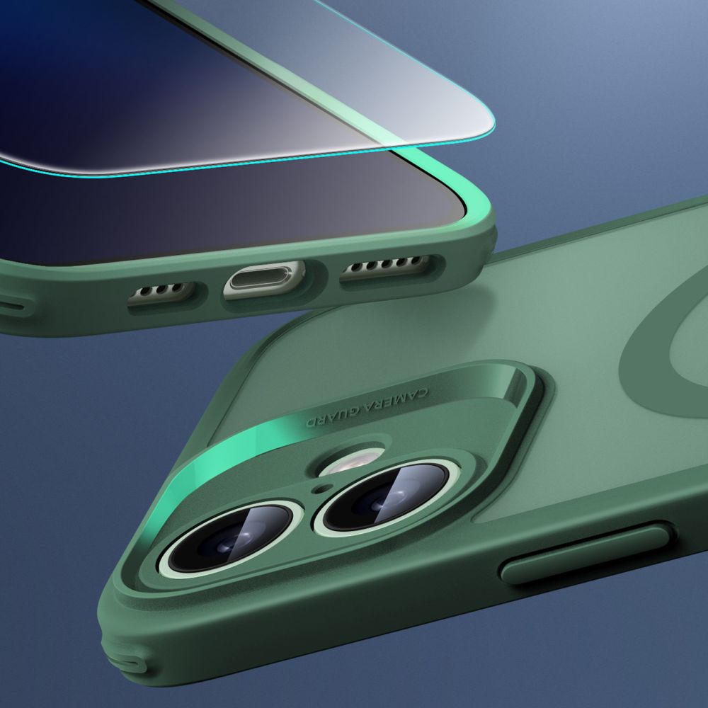 COQUE ESR CLASSIC PRO SET HALOLOCK MAGSAFE IPHONE 16 VERT FROSTED