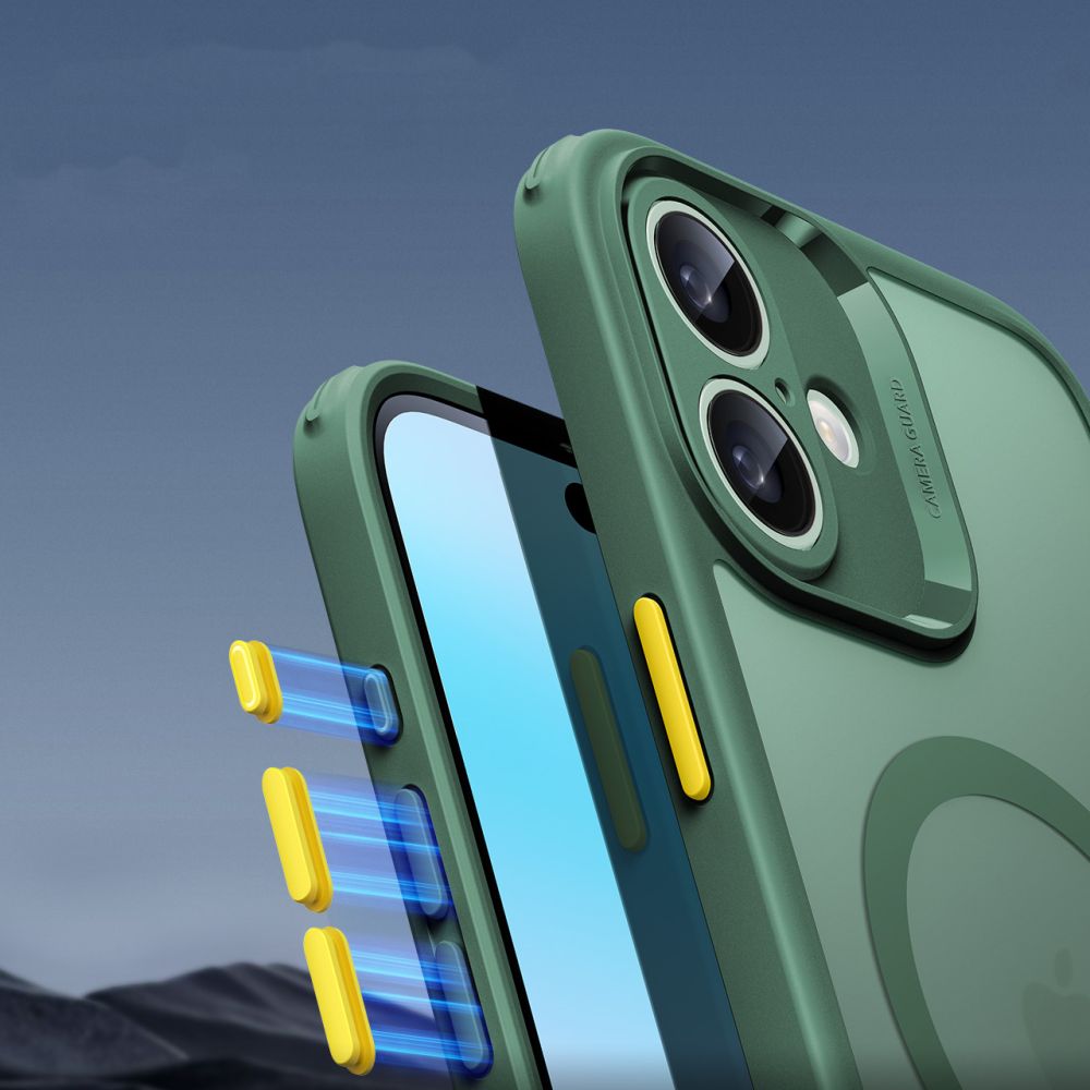 COQUE ESR CLASSIC PRO SET HALOLOCK MAGSAFE IPHONE 16 VERT FROSTED