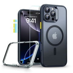 COUVERTURE ESR CLASSIC PRO SET HALOLOCK MAGSAFE IPHONE 16 PRO NOIR FROSTÉ