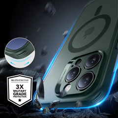 COQUE ESR CLASSIC PRO SET HALOLOCK MAGSAFE IPHONE 16 PRO VERT FROSTÉ