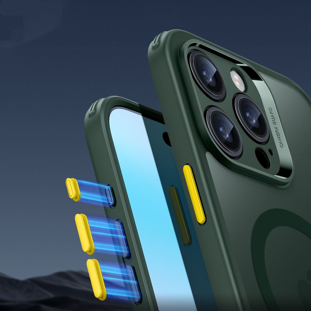 COQUE ESR CLASSIC PRO SET HALOLOCK MAGSAFE IPHONE 16 PRO VERT FROSTÉ