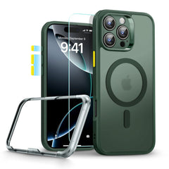 COQUE ESR CLASSIC PRO SET HALOLOCK MAGSAFE IPHONE 16 PRO VERT FROSTÉ