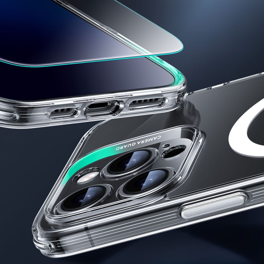 COQUE ESR CLASSIC PRO SET HALOLOCK MAGSAFE IPHONE 16 PRO MAX TRANSPARENTE