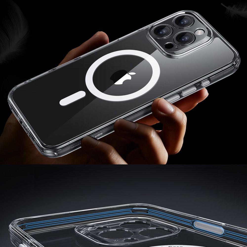 COQUE ESR CLASSIC PRO SET HALOLOCK MAGSAFE IPHONE 16 PRO MAX TRANSPARENTE