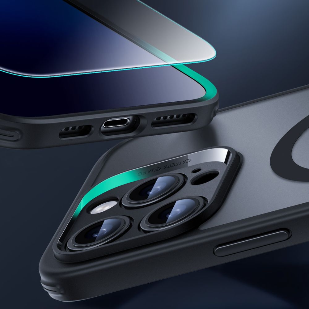 COQUE ESR CLASSIC PRO SET HALOLOCK MAGSAFE IPHONE 16 PRO MAX NOIR FROSTÉ