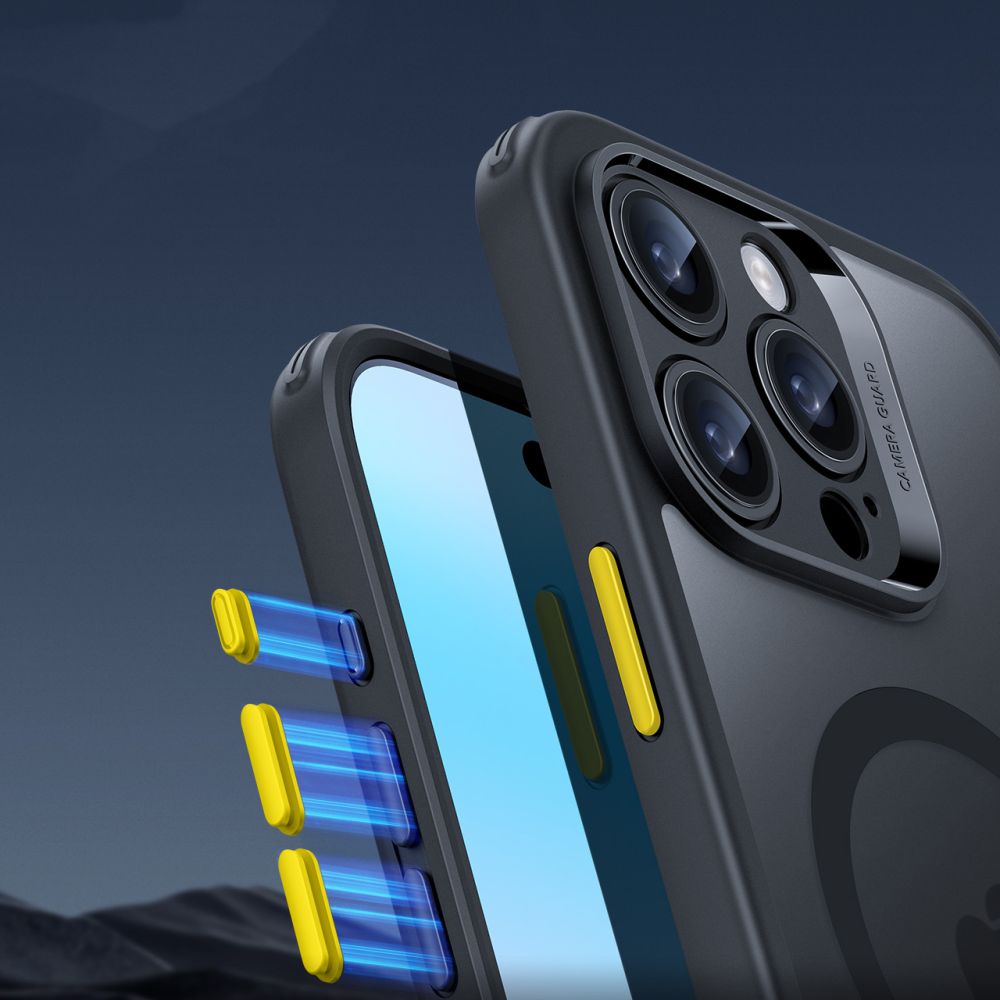 COQUE ESR CLASSIC PRO SET HALOLOCK MAGSAFE IPHONE 16 PRO MAX NOIR FROSTÉ