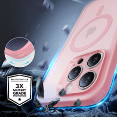 COQUE ESR CLASSIC PRO SET HALOLOCK MAGSAFE IPHONE 16 PRO MAX ROSE FROSTED