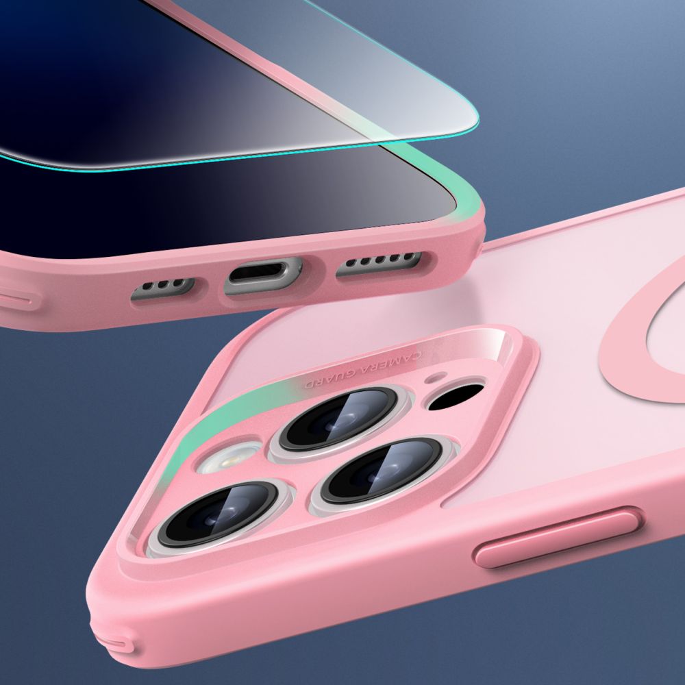 COQUE ESR CLASSIC PRO SET HALOLOCK MAGSAFE IPHONE 16 PRO MAX ROSE FROSTED