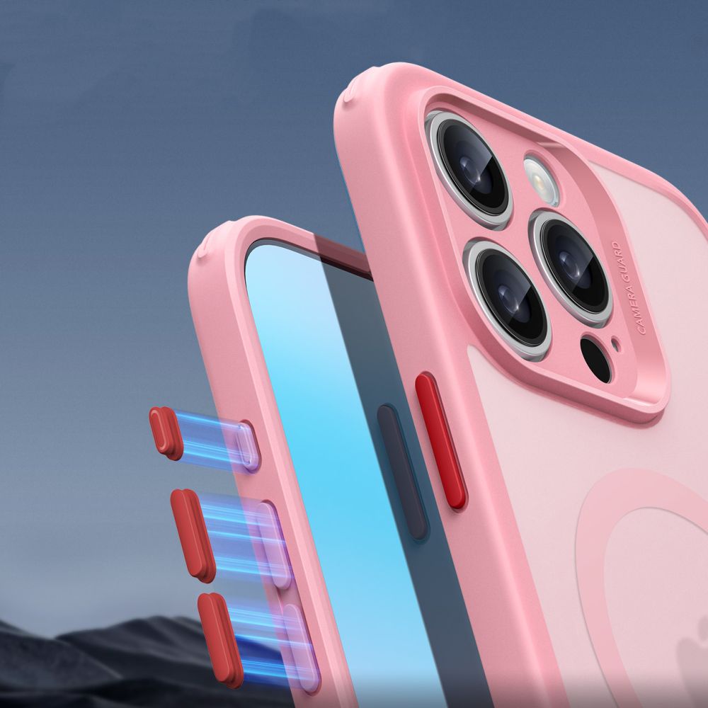 COQUE ESR CLASSIC PRO SET HALOLOCK MAGSAFE IPHONE 16 PRO MAX ROSE FROSTED