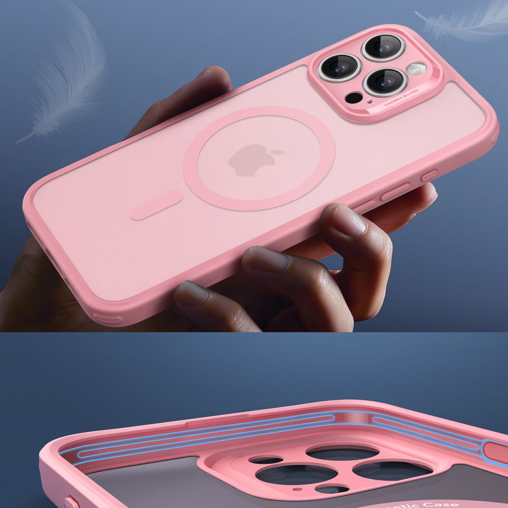 COQUE ESR CLASSIC PRO SET HALOLOCK MAGSAFE IPHONE 16 PRO MAX ROSE FROSTED