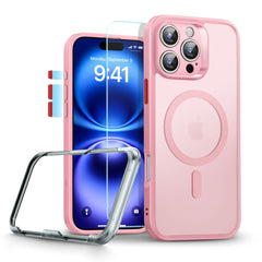 COQUE ESR CLASSIC PRO SET HALOLOCK MAGSAFE IPHONE 16 PRO MAX ROSE FROSTED