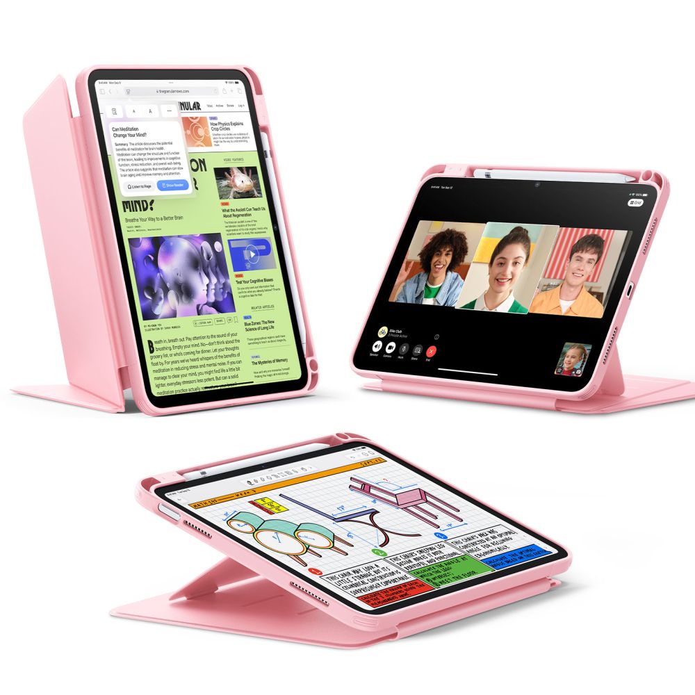 COUVERTURE ESR FLIP HYBRID IPAD 10,9” 10 / 2022 / 11” 11 / 2025 ROSE