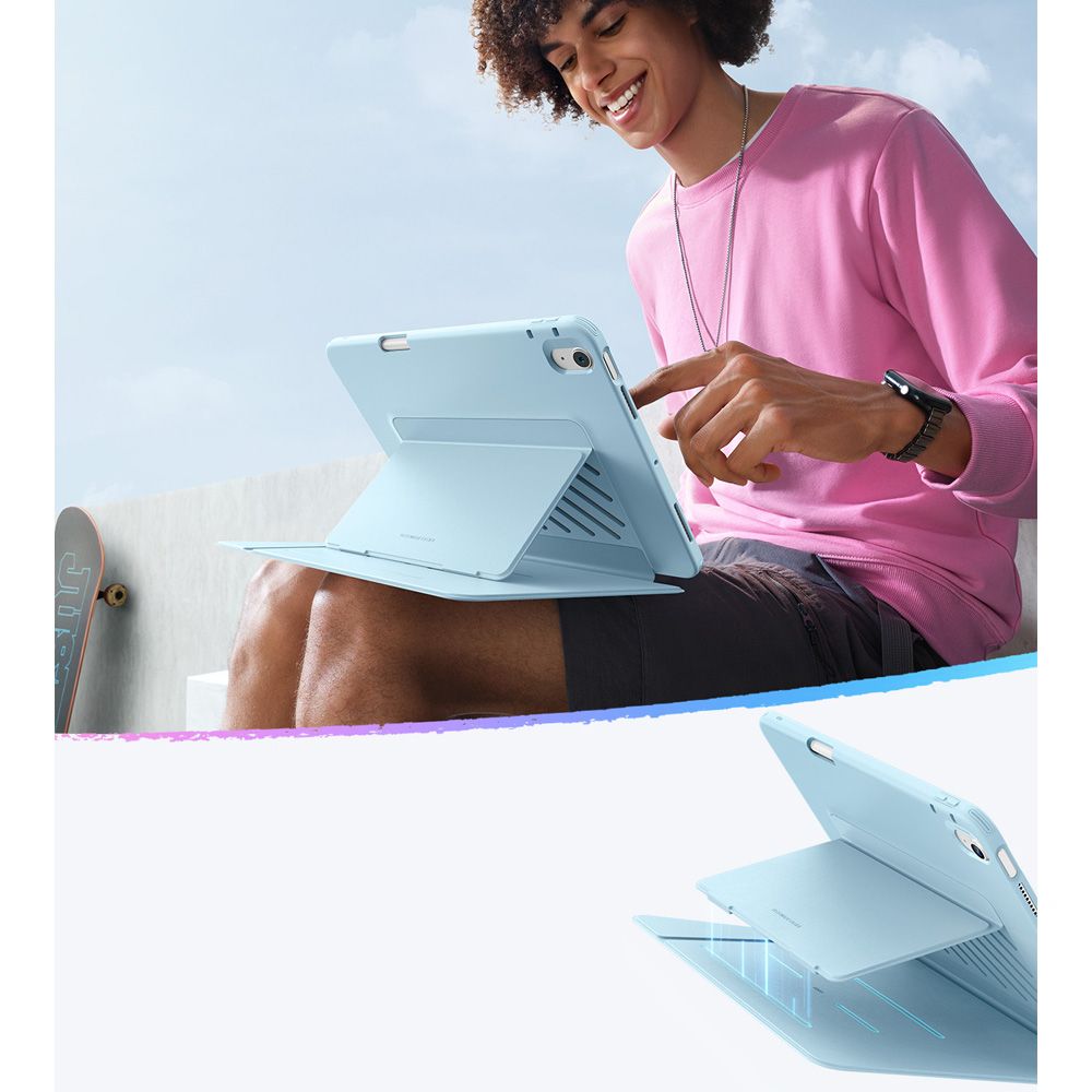 COUVERTURE ESR FLIP HYBRIDE IPAD AIR 10,9” 4 / 5 / 2020-2022 / 11” 6 / 7 / 2024-2025 BLEU CIEL