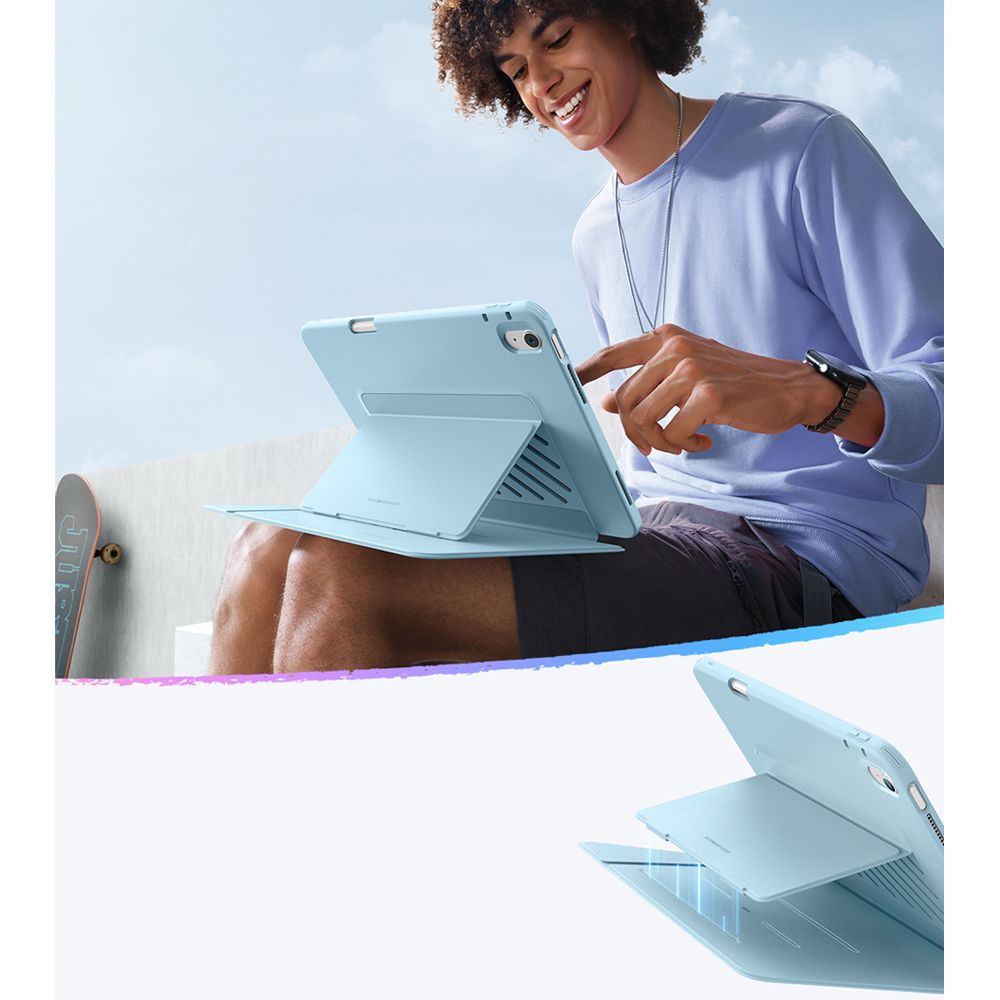 COUVERTURE ESR FLIP HYBRID IPAD AIR 13” 1 / 2 / 2024-2025 BLEU CIEL
