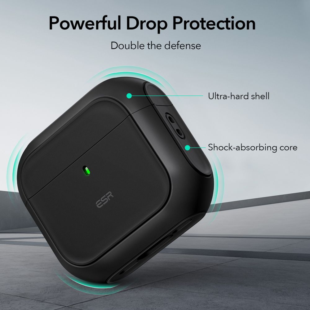 COQUE ESR ORBIT HALOLOCK MAGSAFE APPLE AIRPODS 4 NOIRE