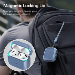 COQUE ESR ORBIT HALOLOCK MAGSAFE APPLE AIRPODS 4 BLEU