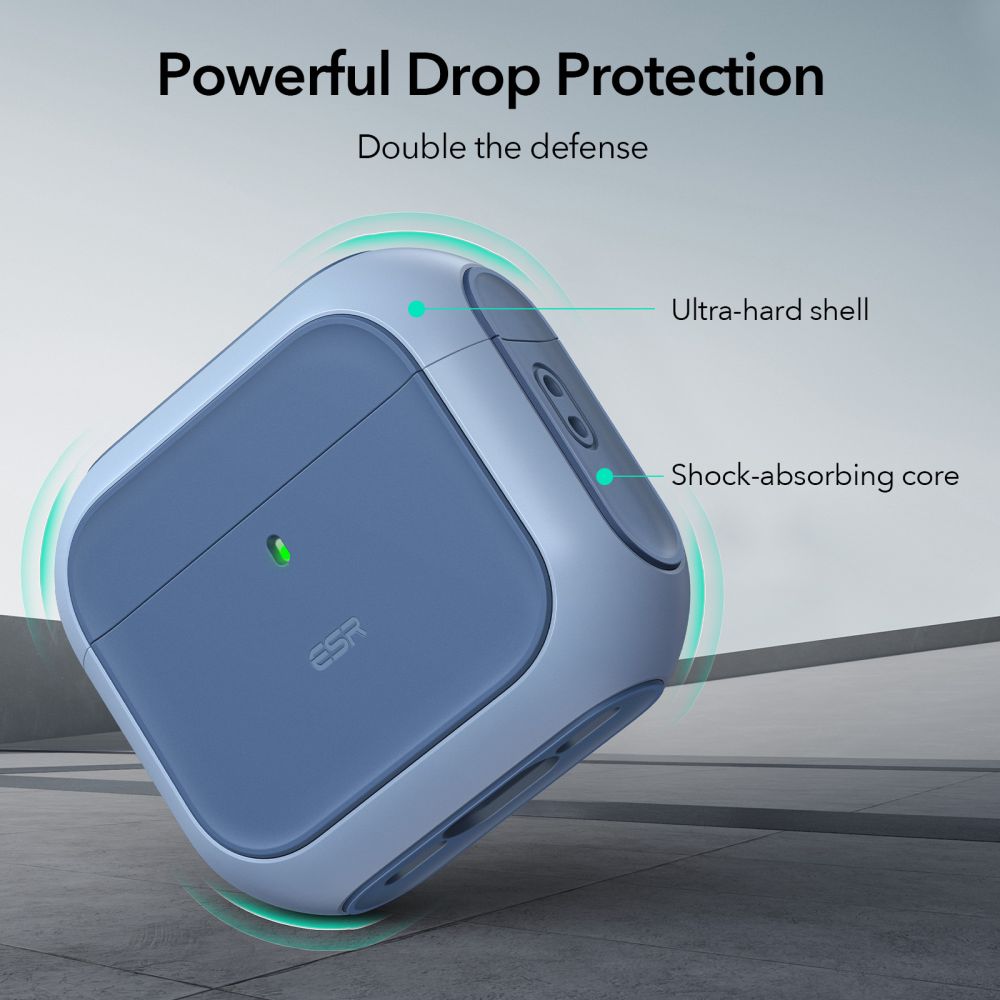 COQUE ESR ORBIT HALOLOCK MAGSAFE APPLE AIRPODS 4 BLEU