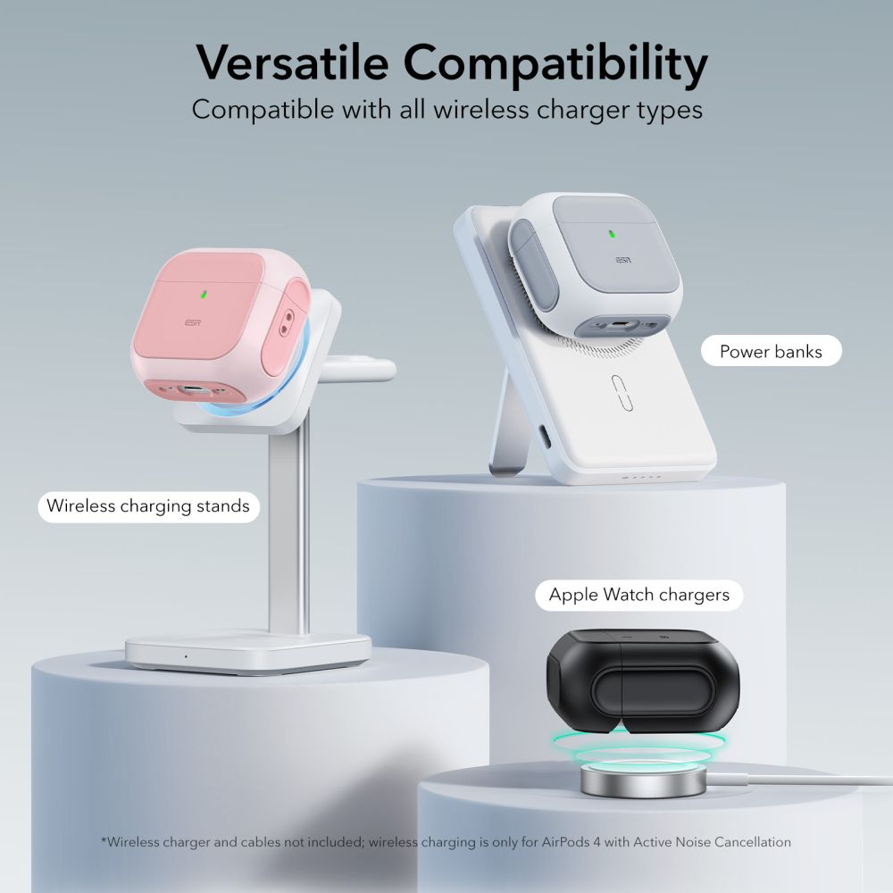 COQUE ESR ORBIT HALOLOCK MAGSAFE APPLE AIRPODS 4 ROSE
