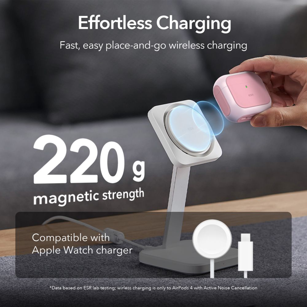 COQUE ESR ORBIT HALOLOCK MAGSAFE APPLE AIRPODS 4 ROSE