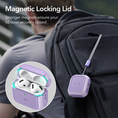 COQUE ESR ORBIT HALOLOCK MAGSAFE APPLE AIRPODS 4 VIOLETTE
