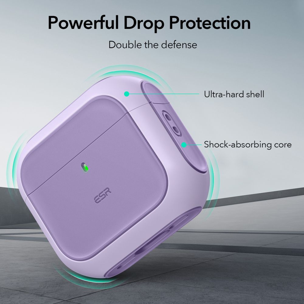 COQUE ESR ORBIT HALOLOCK MAGSAFE APPLE AIRPODS 4 VIOLETTE