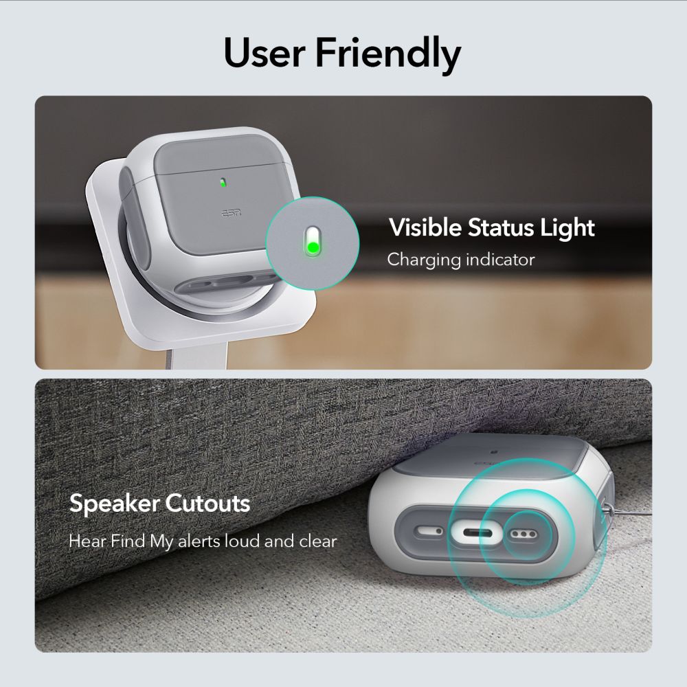 COQUE ESR ORBIT HALOLOCK MAGSAFE APPLE AIRPODS 4 BLANCHE