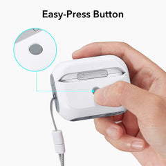 COQUE ESR ORBIT HALOLOCK MAGSAFE APPLE AIRPODS PRO 1 / 2 BLANCHE