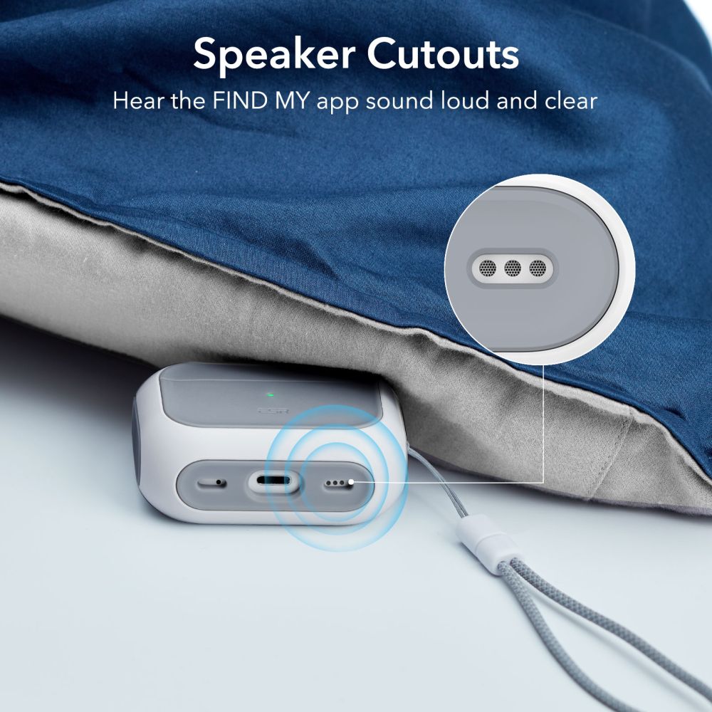 COQUE ESR ORBIT HALOLOCK MAGSAFE APPLE AIRPODS PRO 1 / 2 BLANCHE