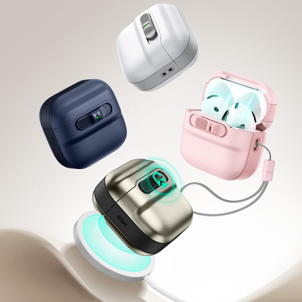 COQUE ESR PULSE HALOLOCK MAGSAFE APPLE AIRPODS 4 BLEU