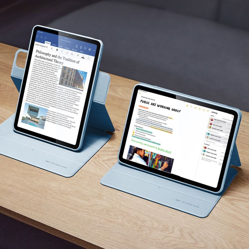COUVERTURE ESR REBOUND HYBRID IPAD AIR 10.9 4 / 5 / 2020-2022 / 11 6 / 2024 BLEU CIEL