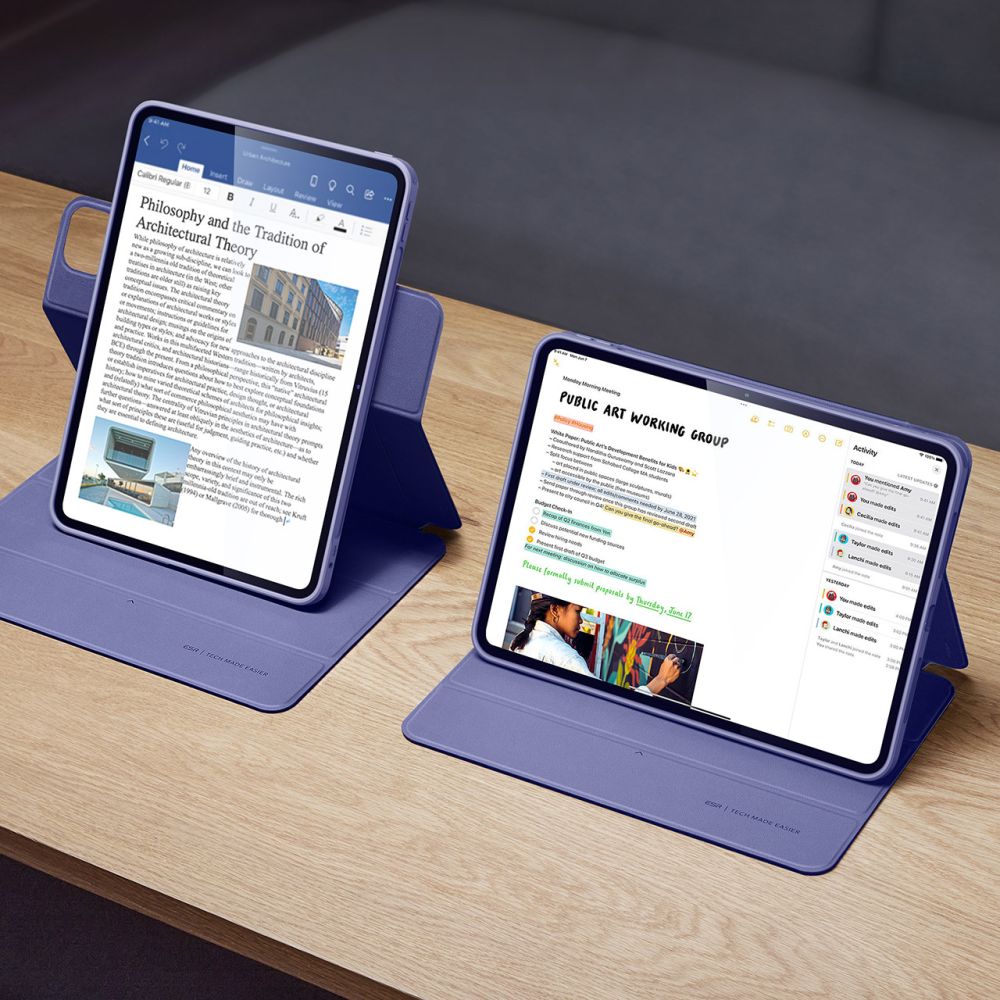 COUVERTURE ESR REBOUND HYBRID IPAD PRO 12.9 4 / 5 / 6 / 2020-2022 / AIR 13 2024 LAVANDE