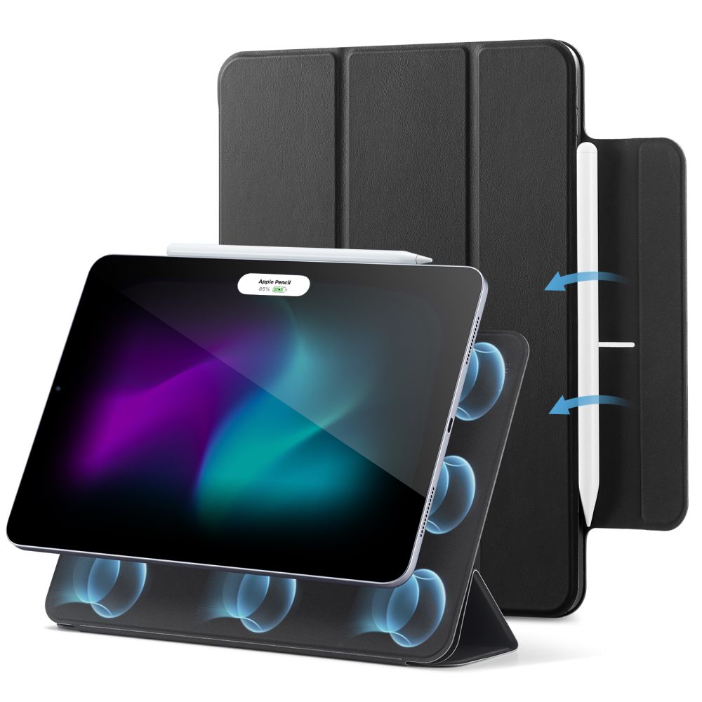 COUVERTURE ESR REBOUND MAGNETIQUE IPAD PRO 12.9 4 / 5 / 6 / 2020-2022 / AIR 13 2024 NOIR