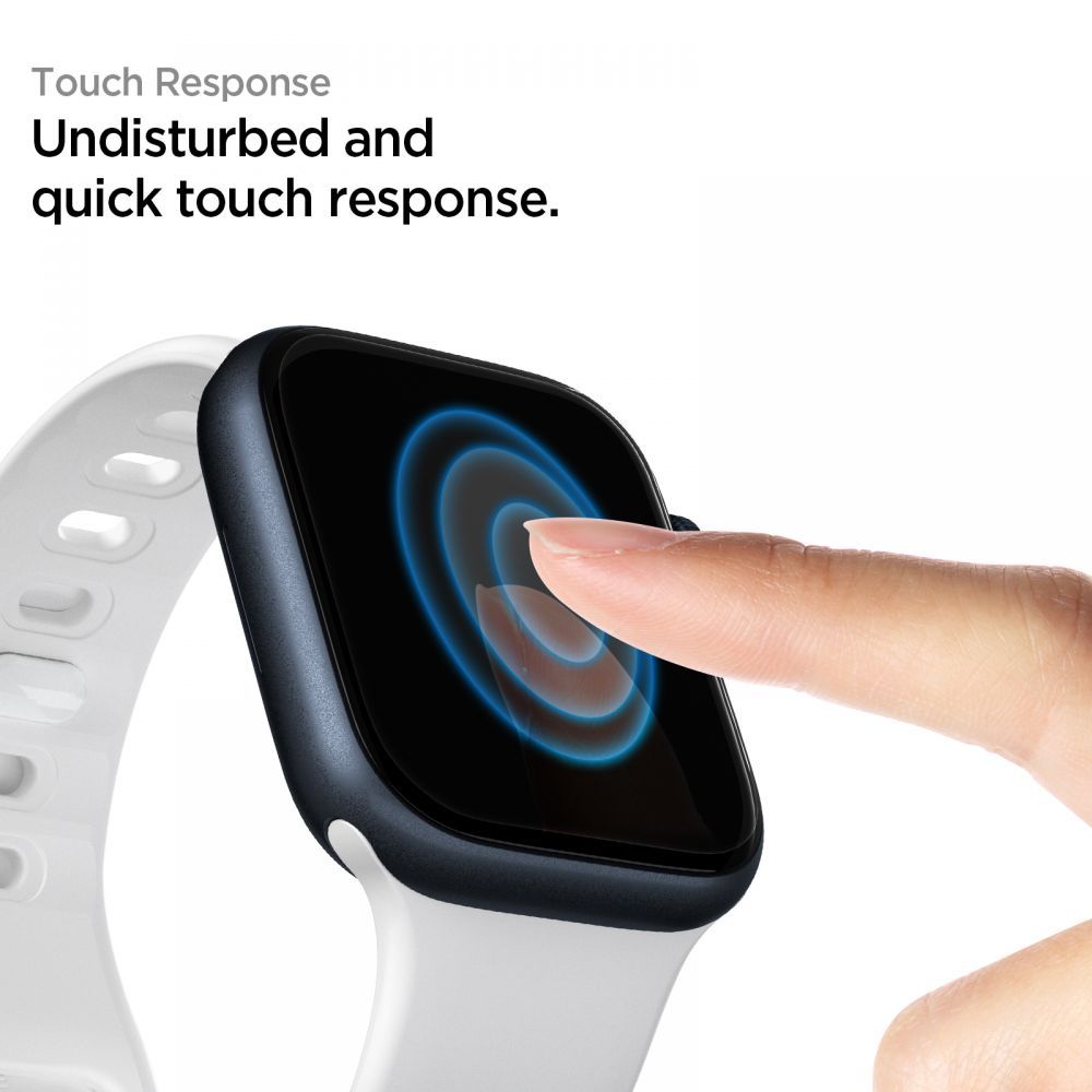 3X FILM PROTECTEUR POUR APPLE WATCH 4 / 5 / 6 / 7 / 8 / 9 / SE 44 / 45 MM SPIGEN NEO FLEX 3-PACK TRANSPARENT