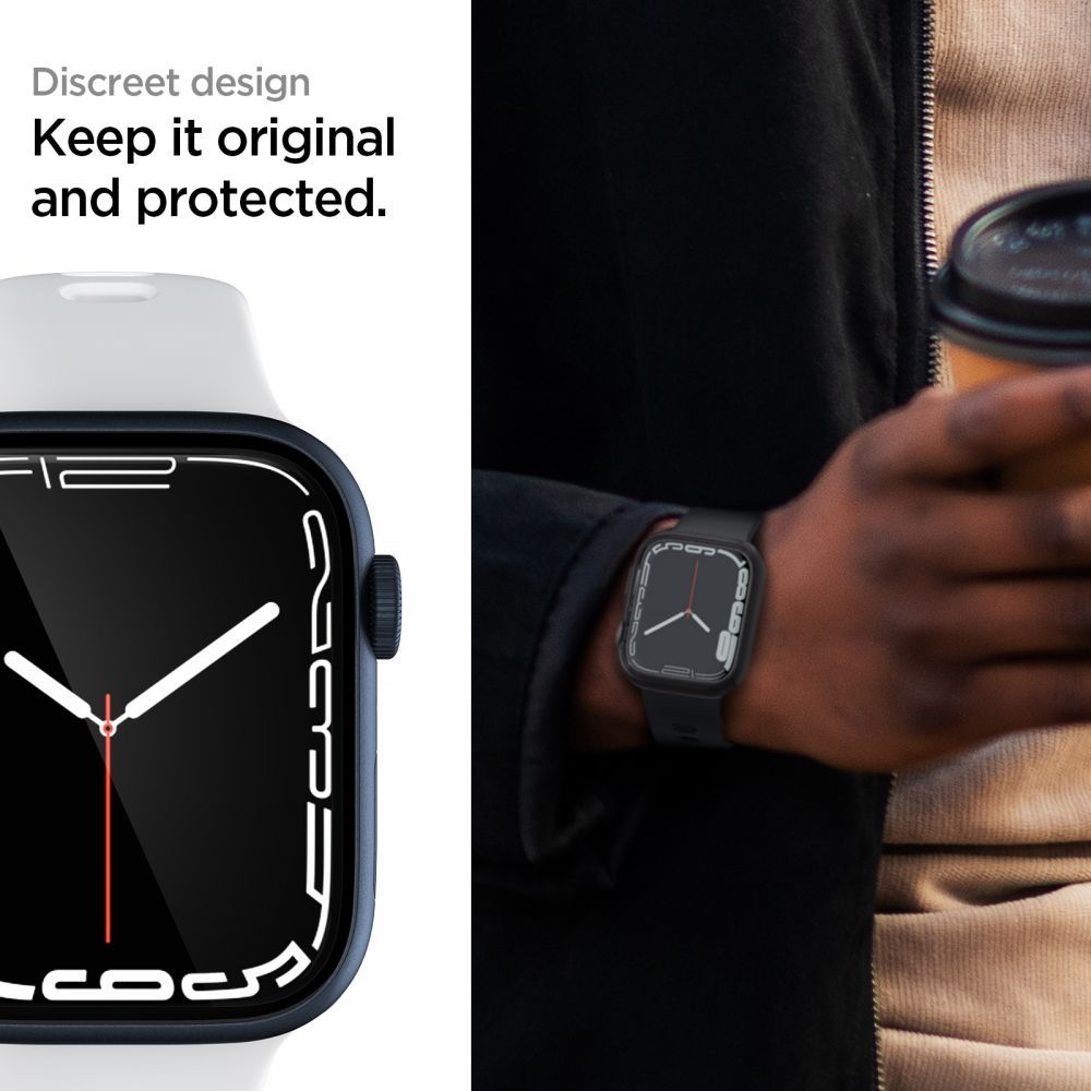 3X FILM PROTECTEUR POUR APPLE WATCH 4 / 5 / 6 / 7 / 8 / 9 / SE 44 / 45 MM SPIGEN NEO FLEX 3-PACK TRANSPARENT