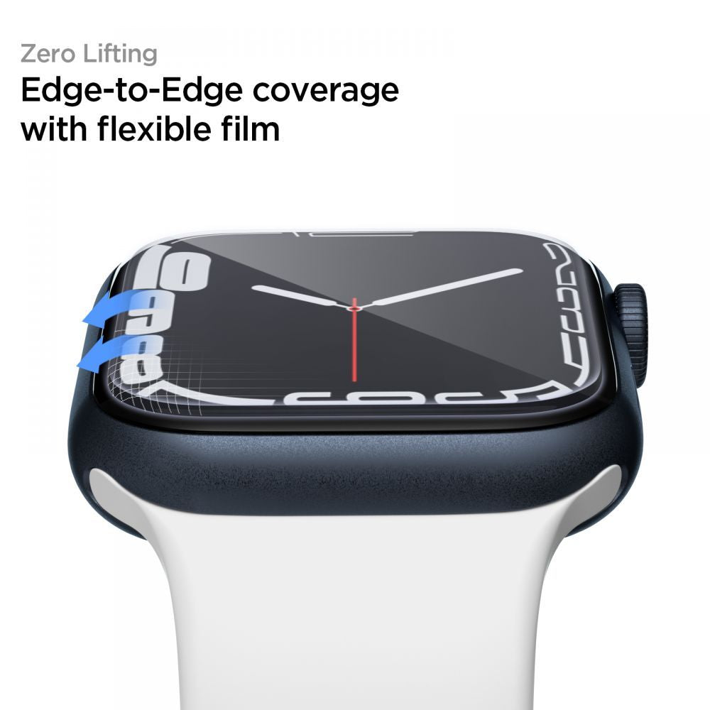3X FILM PROTECTEUR POUR APPLE WATCH 4 / 5 / 6 / 7 / 8 / 9 / SE 44 / 45 MM SPIGEN NEO FLEX 3-PACK TRANSPARENT