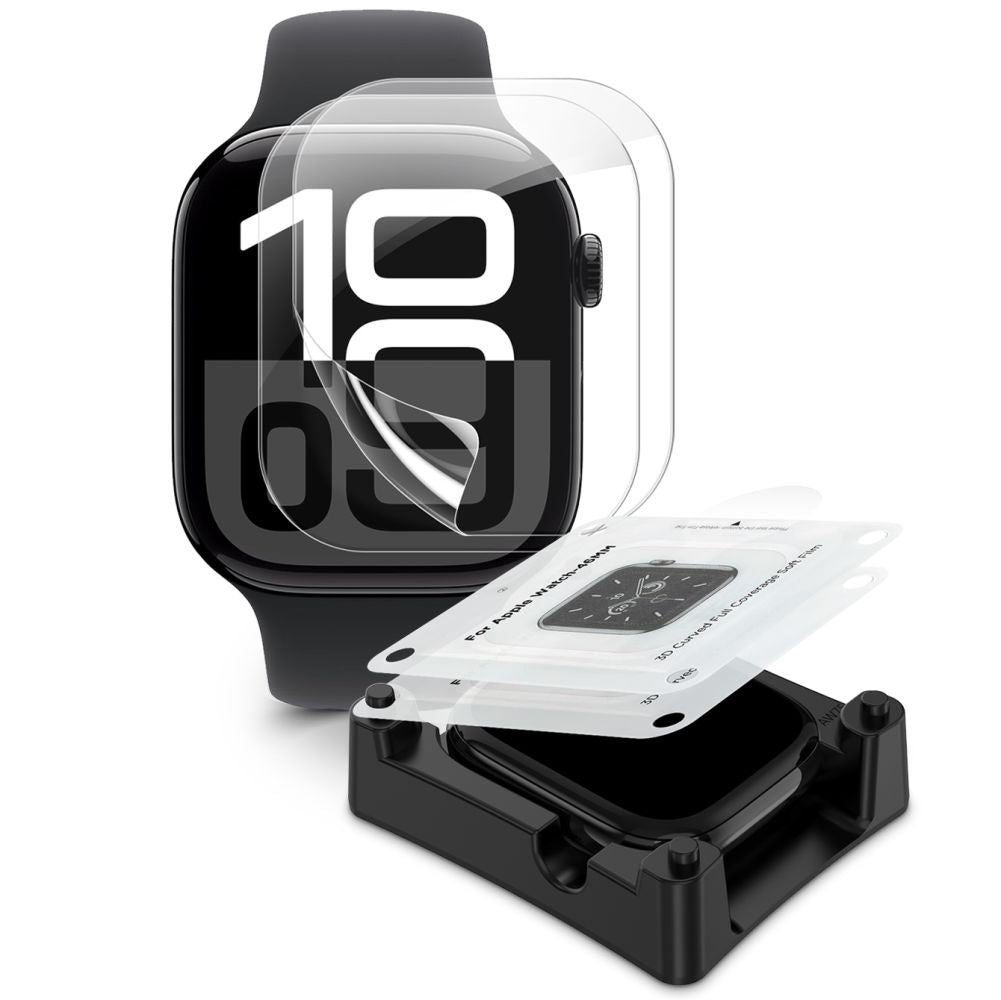 FILM PROTECTEUR TECH-PROTECT SUPREME SET 2-PAQUETS APPLE WATCH 10 (42 MM) TRANSPARENT
