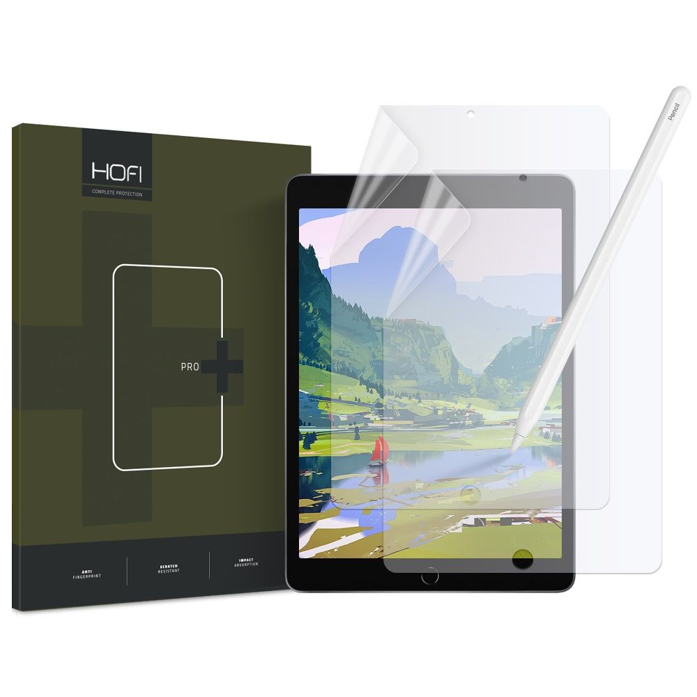 2X FILM PROTECTEUR HOFI PAPER PRO+ 2-PACK IPAD 10.2 7 / 8 / 9 / 2019-2021 MATTE TRANSPARENT