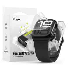 FOLIE DE PROTECTION RINGKE DUAL EASY PRO 2-PACK APPLE WATCH 10 (42 MM) TRANSPARENT