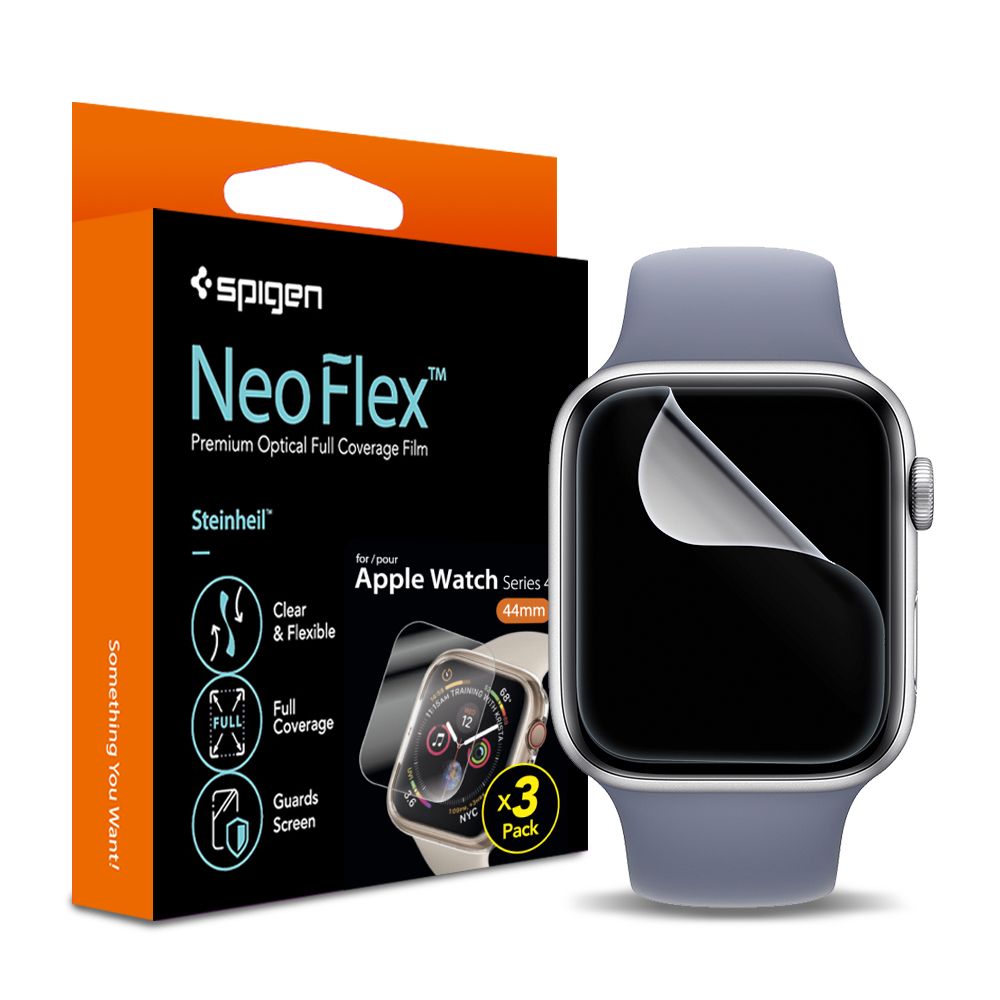 3X FILM PROTECTEUR SPIGEN NEO FLEX 3-PACK APPLE WATCH 40 / 41 MM TRANSPARENT