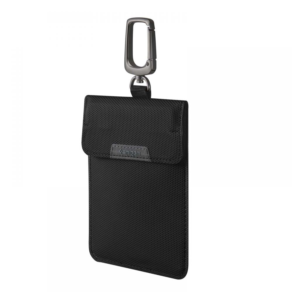 POCHETTE FARADAY SPIGEN SANS CLÉ BLOQUEUR DE SIGNAL RFID NOIR
