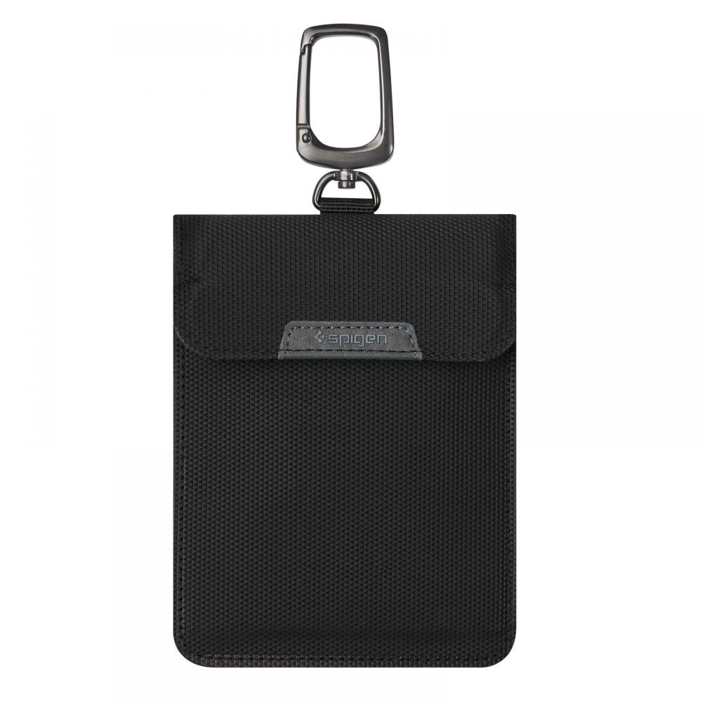 POCHETTE FARADAY SPIGEN SANS CLÉ BLOQUEUR DE SIGNAL RFID NOIR