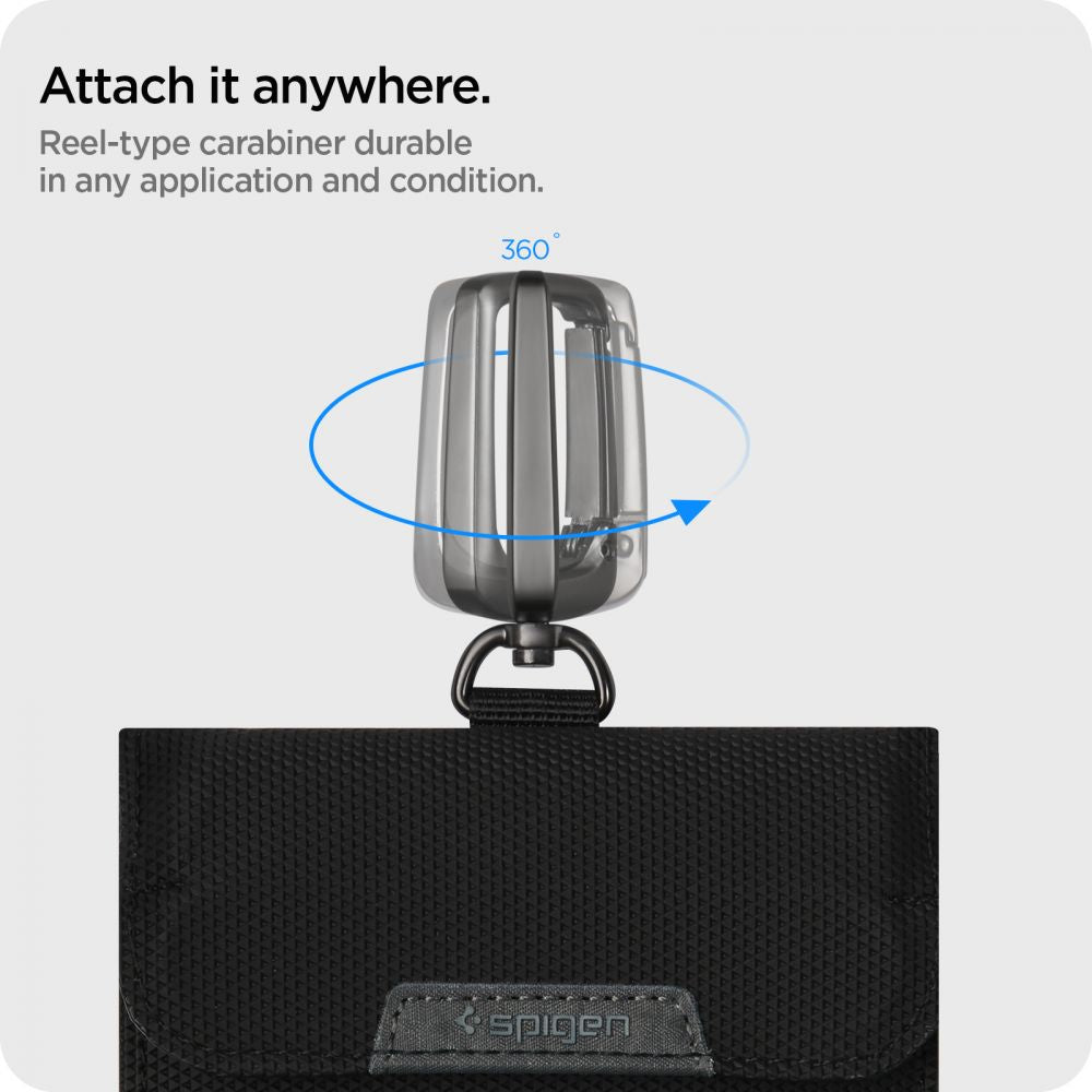 POCHETTE FARADAY SPIGEN SANS CLÉ BLOQUEUR DE SIGNAL RFID NOIR